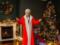 Yuri Gorbunov showed how, in a suit of Santa Claus, Potap greeted