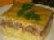 Сытная макаронная запеканка с овощами и мясным фаршем