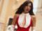 Neplya in a red swimsuit arranged a beach photo shoot at Bali